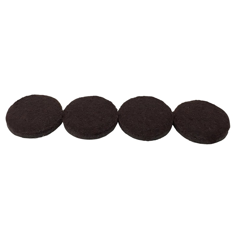 Shepherd Hardware 9822 1-Inch Self-Adhesive Felt Furniture Pads, 4-Pack, Brown