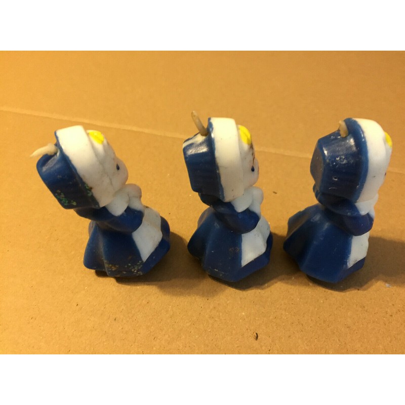 Gurley's VINTAGE GURLEY MINI PILGRAMS CANDLES 3" 3CT