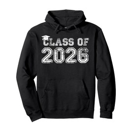 Class Of 2026 Shirt Senior 2026 Graduation Pullover Hoodie
