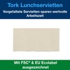 Tork 477351 Lunch Napkin, 33 x 33 cm, 2-Ply, 1/8