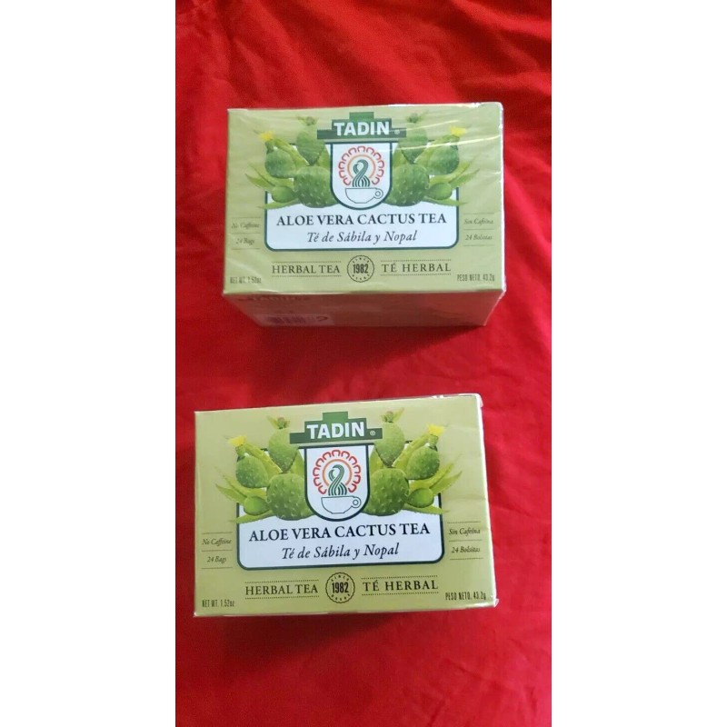 TADIN 2 PACK ALOE VERA CACTUS TADIN TEA (48 BAGS)