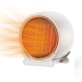 TRAVEANT Space Heater, Portable Heater for office 1200W, PTC Ceramic High Output heater Fan for Bedroom Home Office Desk Indoor Use (White)