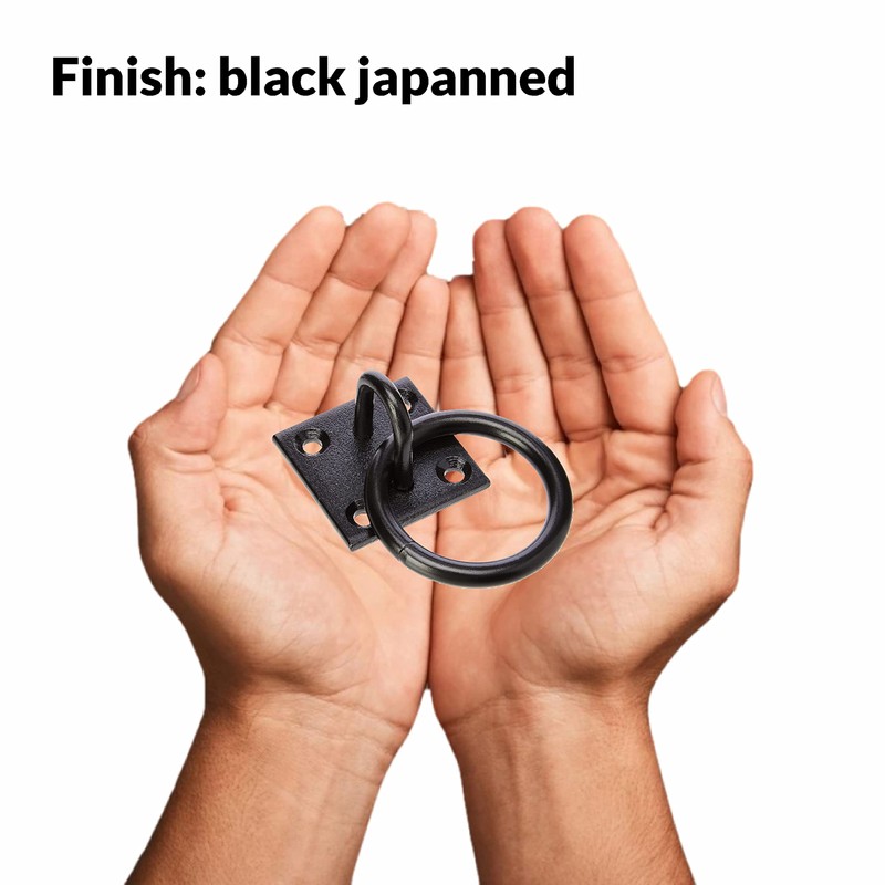 SUL Heavy Duty Ring on Plate with Black Coating, Horse