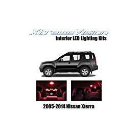 XtremeVision Interior LED for Nissan Xterra 2005-2014 (8 Pieces) Red Interior LED Kit + Installation Tool