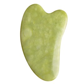 Gua Sha Tools, Green Quartz Natural Gua sha Stone,Traditional Gua Sha Board, Scraping Massage Tool for face Anti-Wrinkle, Eye Puffiness Treatment, Back SPA(Triangle Shaped)