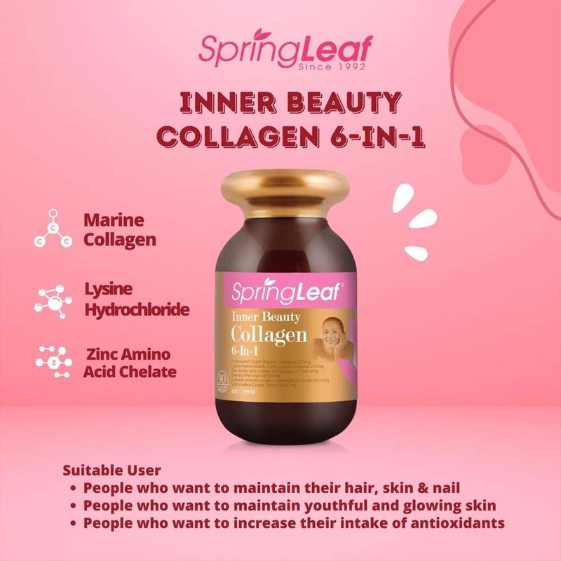 Springleaf-Inner Beauty Collagen 6-In-1 Advanced 90 Capsules