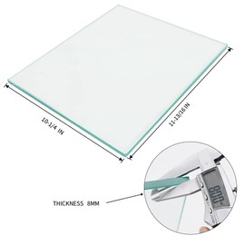 SCOTTCHEN Large Flat Float Plate Glass for Scary Sharp Sharpening System 10-1/4in W x 11-13/16in L x 8mm T, with Anti-slip mat-1pcs