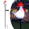 Afirst Decorative Solar Lights Outdoor Solar Rooster Stake Lights Hand