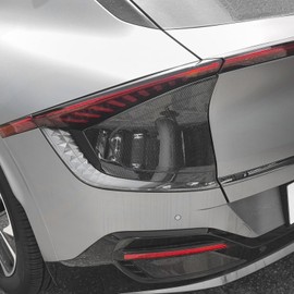 YOUTOOCAR 2PCS EV Charging Port Covers Compatible with Kia EV6 2022-2026 Accessories (Carbon Fiber Patten)