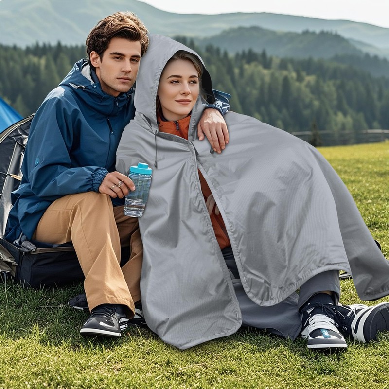 KawaGebo Kamp Fleece Waterproof Outdoor Blanket - Windproof Stadium Blanket