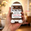 WELLBANEE Football Dad Gifts for New Dady Papa Bonusdad Stepdad