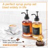 Coffee Syrup Dispenser for Coffee Bar, Set of 2 Simple