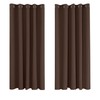 Deconovo Deconovo Curtains Mocha Super Soft Thermal Insulated Eyelet Blackout