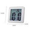 Digital Bathroom Clocks Simple LCD Electronic Alarm Clock Waterproof Shower