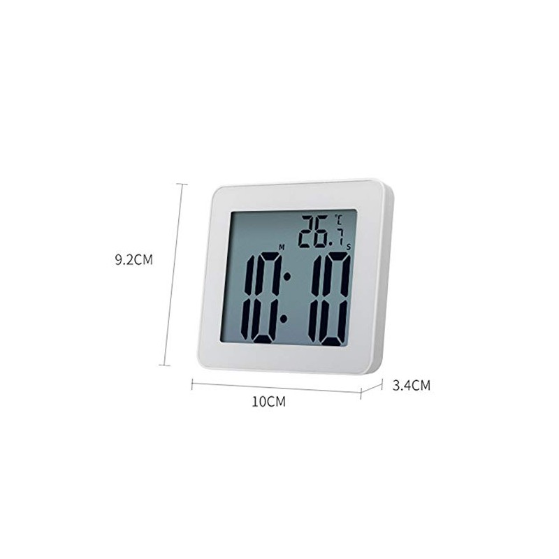 Digital Bathroom Clocks Simple LCD Electronic Alarm Clock Waterproof Shower