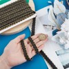 DELORIGIN 13 Yards Black Braid Trim, 15mm/0.6" Decorative Gimp Ribbon,