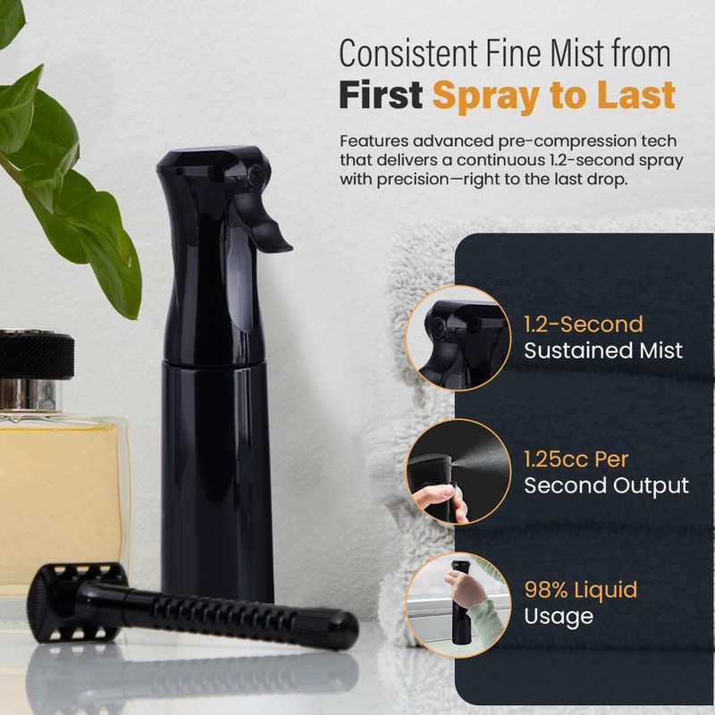 VIGOR PATH Continuous Spray Bottle for Hair – Fine Mist