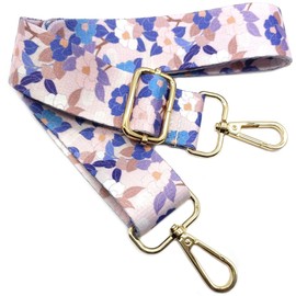 605 Adjustable Shoulder Strap Bag Blue Bag Straps for Changing, Bag Strap Wide with Carabiner Gold, 80-130 cm Carry Strap Bag for Women's Shoulder Bags, Modern Handbag, 3.8 cm, 605, 605