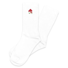 PSBGPC Mushroom Embroidered Socks - Mushroom Gifts for Birthday, Christmas, Thanksgiving, etc.,(028)