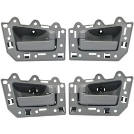 ECCPP Door Handles Interior Inside Inner Driver Passenger Side for 2005-2011 for Jeep Grand for Cherokee Gray(4pcs)