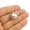Matt Ball Bead 925 Sterling Silver Threader Earrings