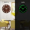 HERMOSA VIDA Reloj de Pared Luminoso, Reloj de Pared Digital
