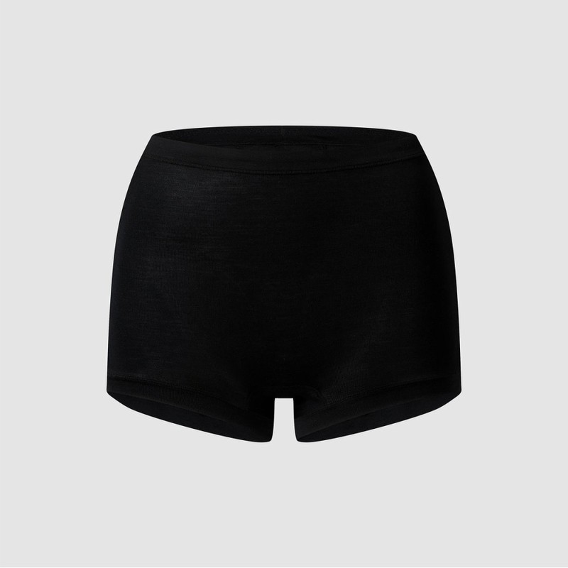JAJU [JAJU] Women's Modal Hygienic Shorty Panty 3-Pack_Black