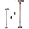 LED Light Crutch Adjustable Walking Wand Comfortable Grip Cane Stable