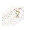 Coaster Hare Bunny Rabbit Wildlife Black white Animals Coasters Watercolour
