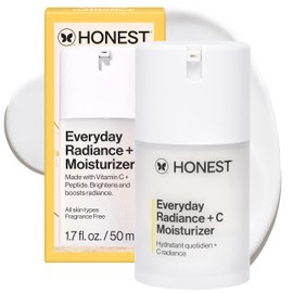 Honest Beauty Honest Beauty Everyday Radiance Vitamin C Lightweight Moisturizer | Brightens + Improves Skin Tone | Gentle for Sensitive Skin, Fragrance Free, Vegan | 1.7 fl oz