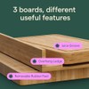 KV Kitchen Tools Nataka bamboo cutting board set of 3