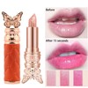 3pcs Petal Color-changing Lip Balm, Long-lasting, Moisturizing, Not Easily Fading,