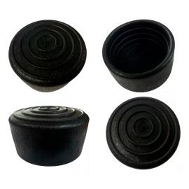 LA 62 Regatón Redondo De 2 Pulgadas Goma 4 Piezas Mesas O Sillas