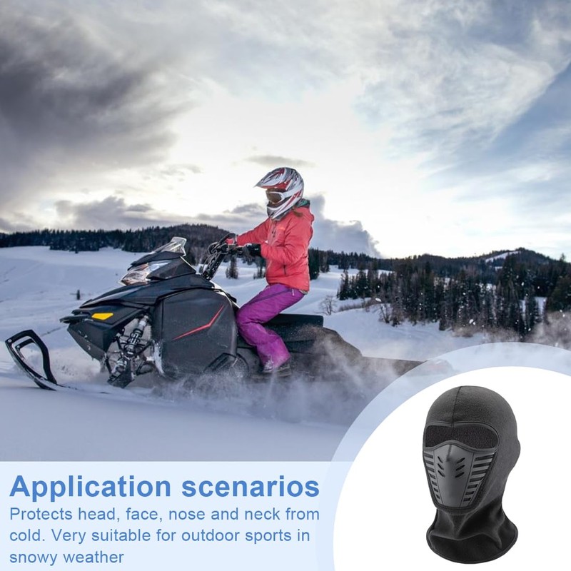 VYIBPDY Motorcycle Bicycle Winter Ski Mask for Men Women Face