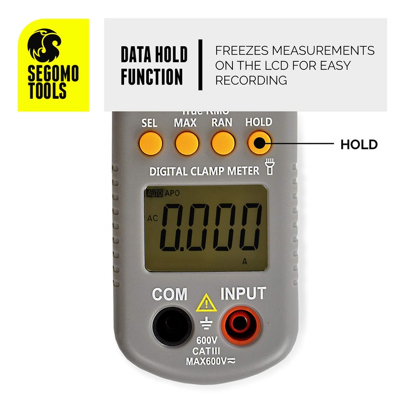 Segomo Tools TRMS 6000 contadores de voltaje y corriente, resistencia,