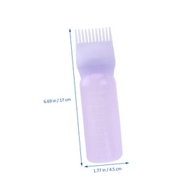 BIUDECO 3pcs Hair Dye Applicator Bottles Scale Lines Hairdressing Tools for Home and Salon Use Even Distribution