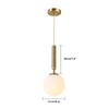Modern Ceiling Lights Battery Operated Pendant Lights Set of 2,Gold