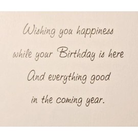 Majestic Greetings 1 Birthday Greeting Card/Envelope Thinking Of You Happy Care Love Flowers Wishes