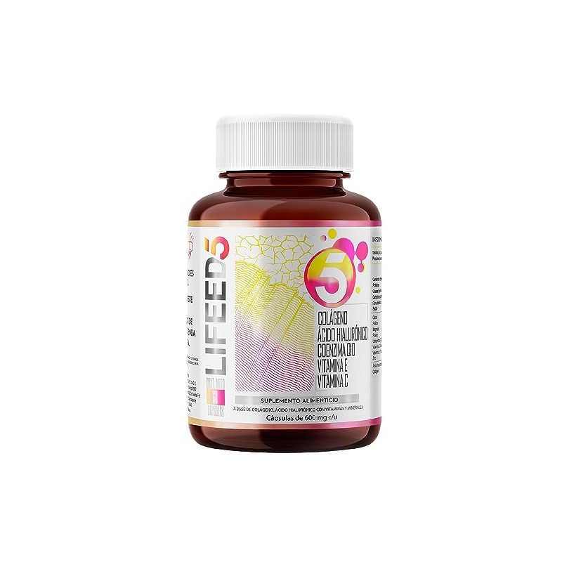 Lifeed Skin Ácido Hialurónico Colágeno Hidrolizado Vitamina Coenzima Q10 Suplemento