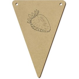 Azeeda 5 x 140mm 'Geschnittene Erdbeere' Wimpelkette/Girlande (BN00090142)