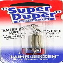 South Bend Sporting Goods Super Duper Brass/Red Head, 1-1/2" (1303-503-0131)