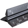 Architectural Scale Ruler, 12'' Imperial Architect Scale, Aluminum Engineer Scale