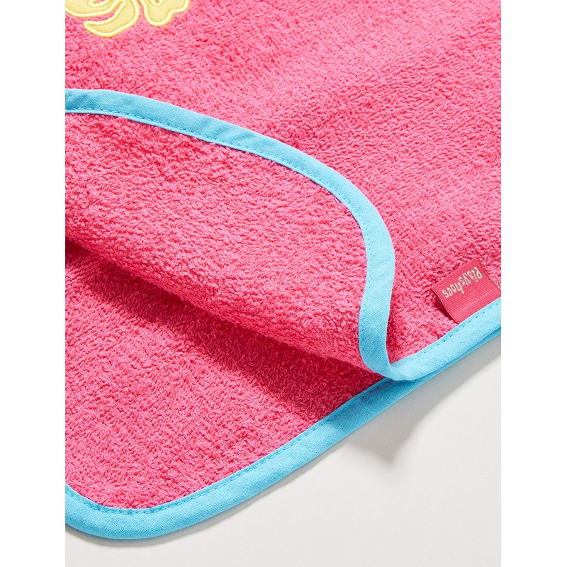 Playshoes Unisex Children's Terry Towelling Poncho Bathrobe Towel, flamingo