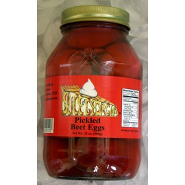 Amish Wedding Pickled Beet Eggs Ready to Eat Amish Recipe USA Made 32 Oz Jar