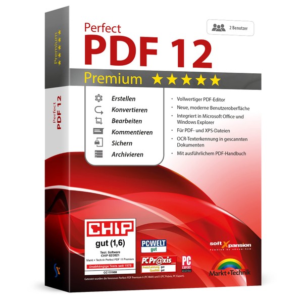 Perfect PDF 12 Premium inkl. OCR - 2 USER -