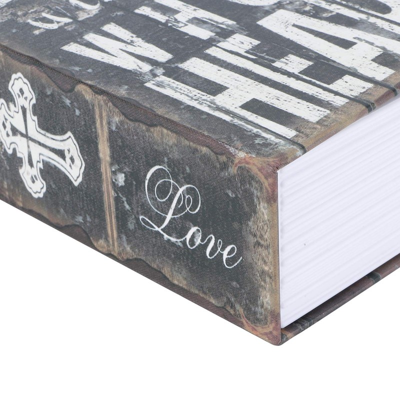 Diversion Book Safe with Combination Lock, Portable Multi-Purpose Metal Book