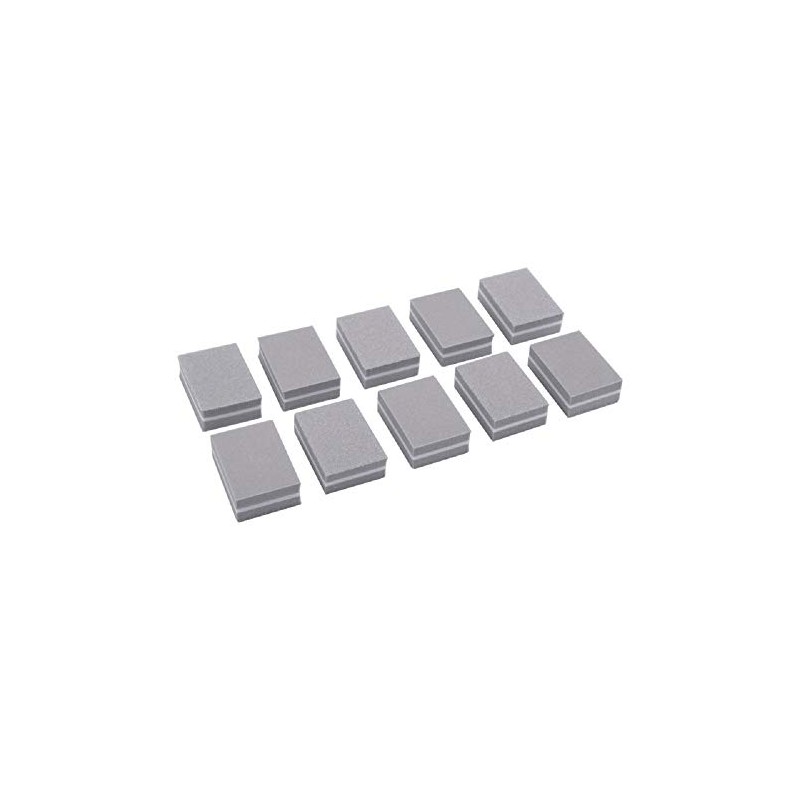 Juego de 20 miniesponjas de doble cara para pulir uñas