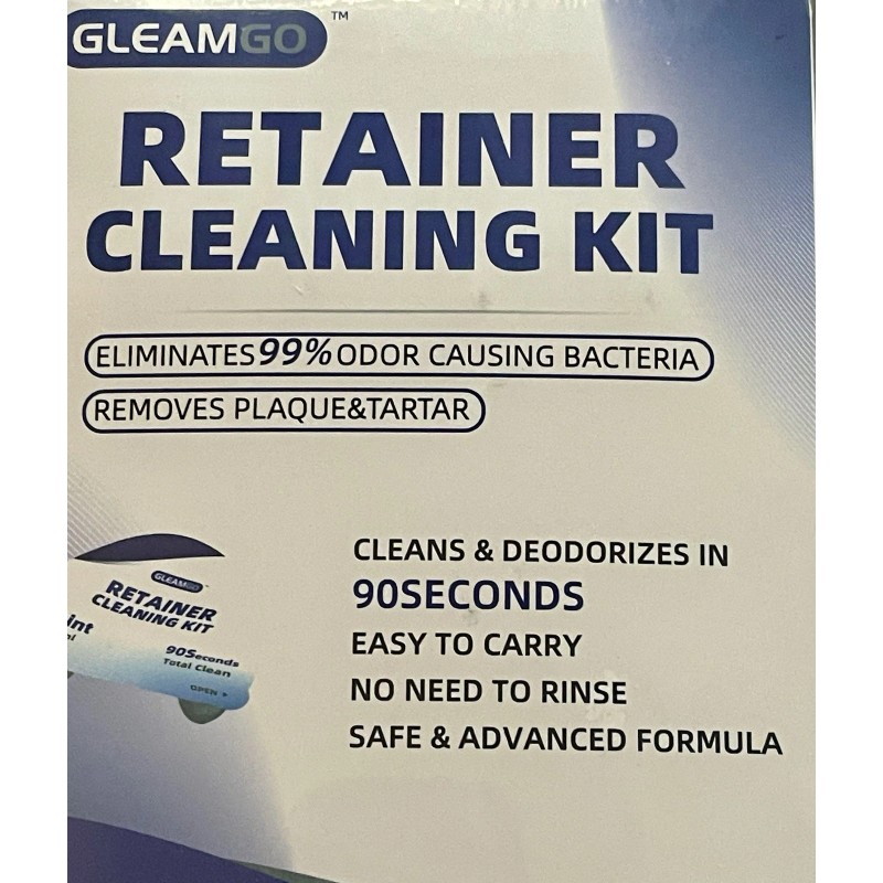GLEAMCO (3) GLEAMGO RETAINER CLEANING KIT - 30ml x 10