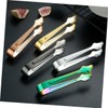 KICHOUSE 5pcs Stainless Steel Ice Tongs Multi-Purpose Dessert Tongs for