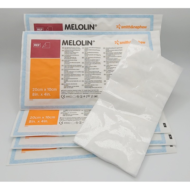 MELOLIN Dressings - 50 Pack, 5cm x 5cm - Sterile,